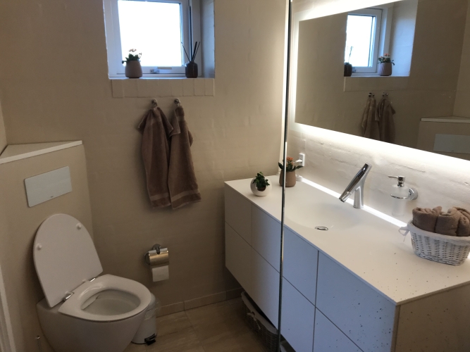 Nyt badeværelse i Nordsjælland